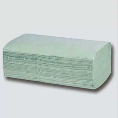 Groene v-voudige handdoeken