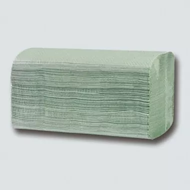 Groene Z-voudige handdoeken